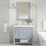 Solene 28" Mirror, Serenity Blue