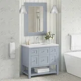 Solene 28" Mirror, Serenity Blue