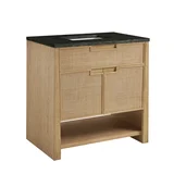 Solene 36" Single Vanity, Seaside Oak, w/ 3 CM Phantome Eclos Top