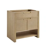 Solene 36" Single Vanity, Seaside Oak, w/ 3 CM Victorian Silver Quartz Top