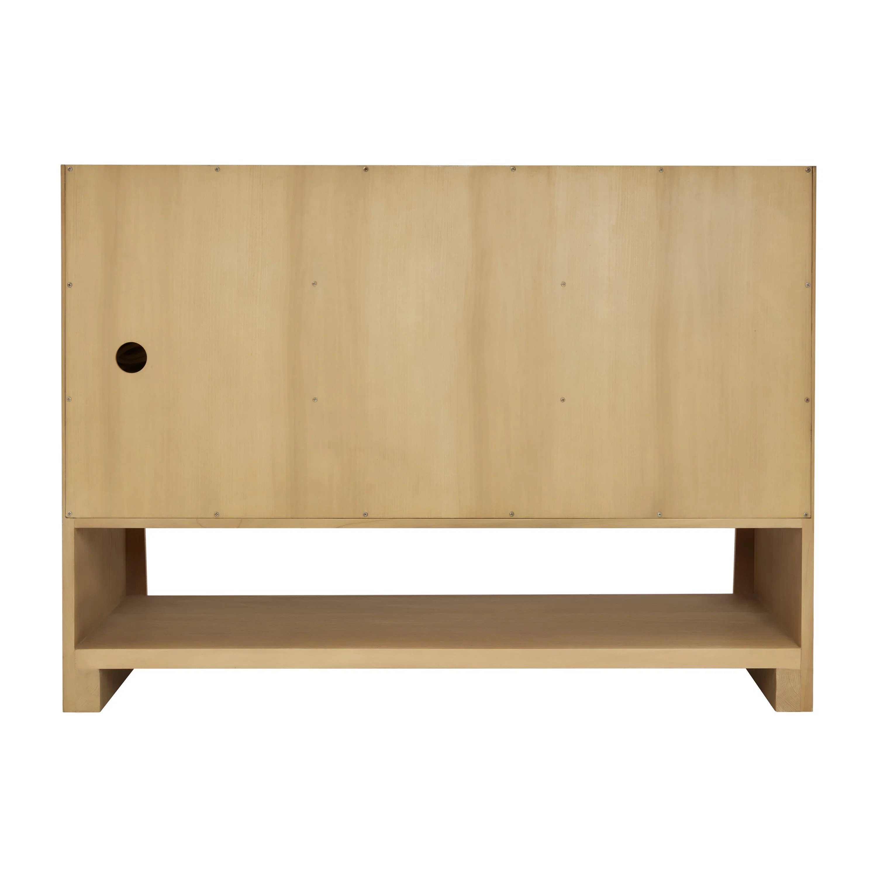 Solene 48" Single Vanity, Seaside Oak, w/ 3 CM Parisien Bleu Quartz Top