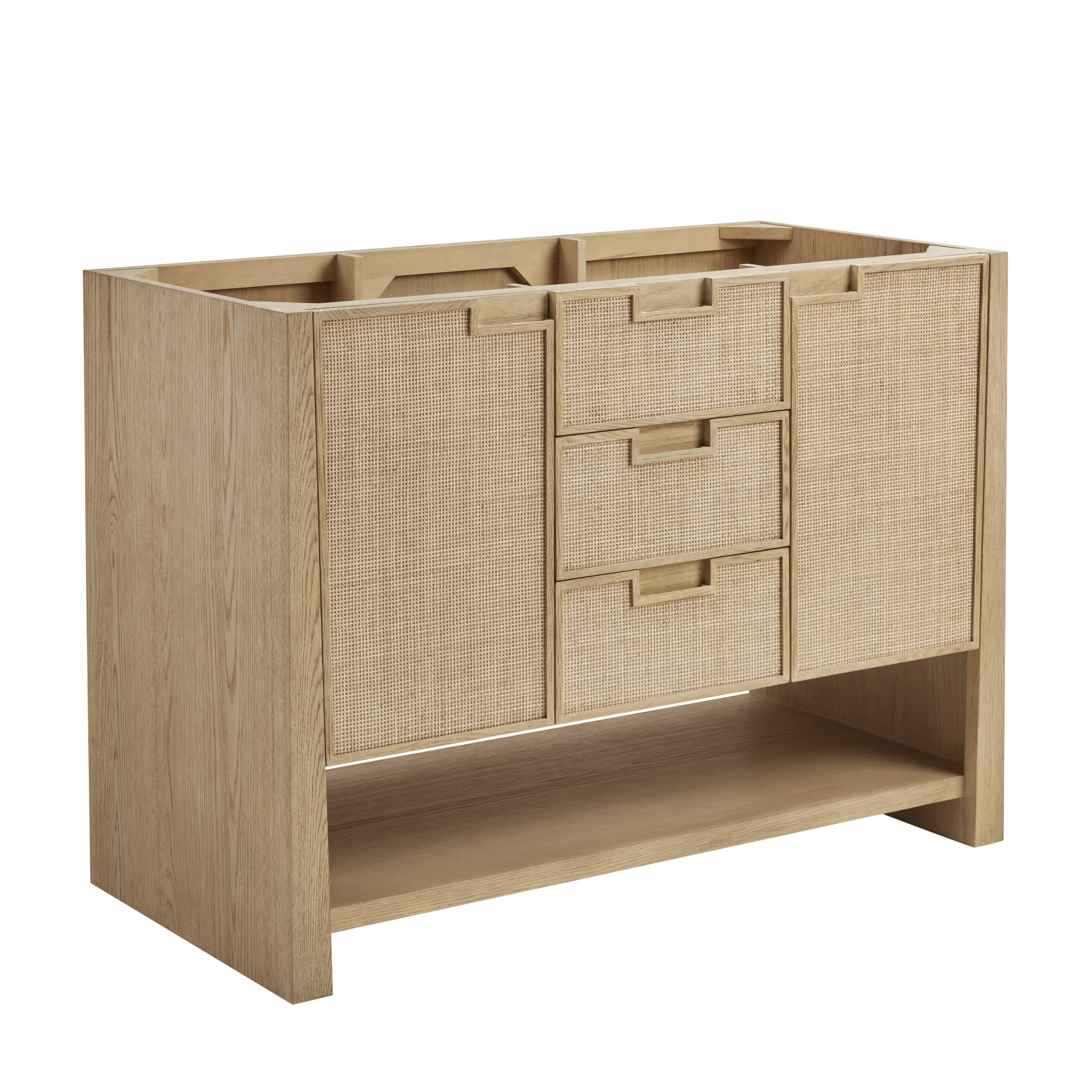 Solene 48" Single Vanity, Seaside Oak, w/ 3 CM Tajnar Eclos Top
