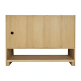 Solene 48" Single Vanity, Seaside Oak, w/ 3 CM Parisien Bleu Silestone Top w/ FreePower Wireless Charger