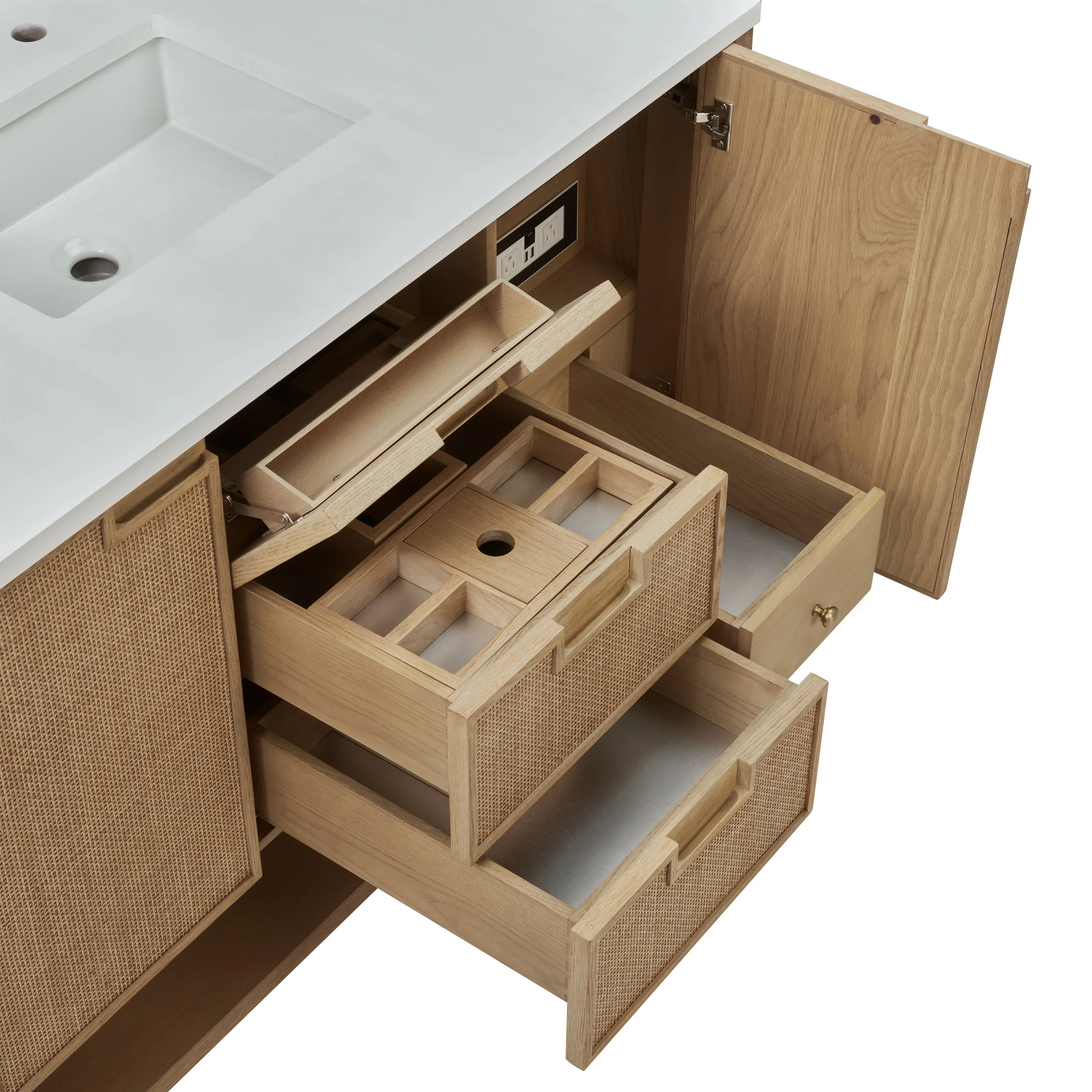 Solene 48" Single Vanity, Seaside Oak