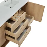 Solene 72" Double Vanity, Seaside Oak