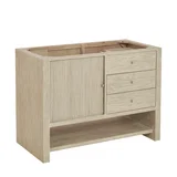Marigot 48" Single Vanity, Sunwashed Oak w/ 3 CM Charcoal Soapstone Silestone Top