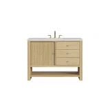 Marigot 48" Single Vanity, Sunwashed Oak w/ 3 CM Lime Delight Silestone Top