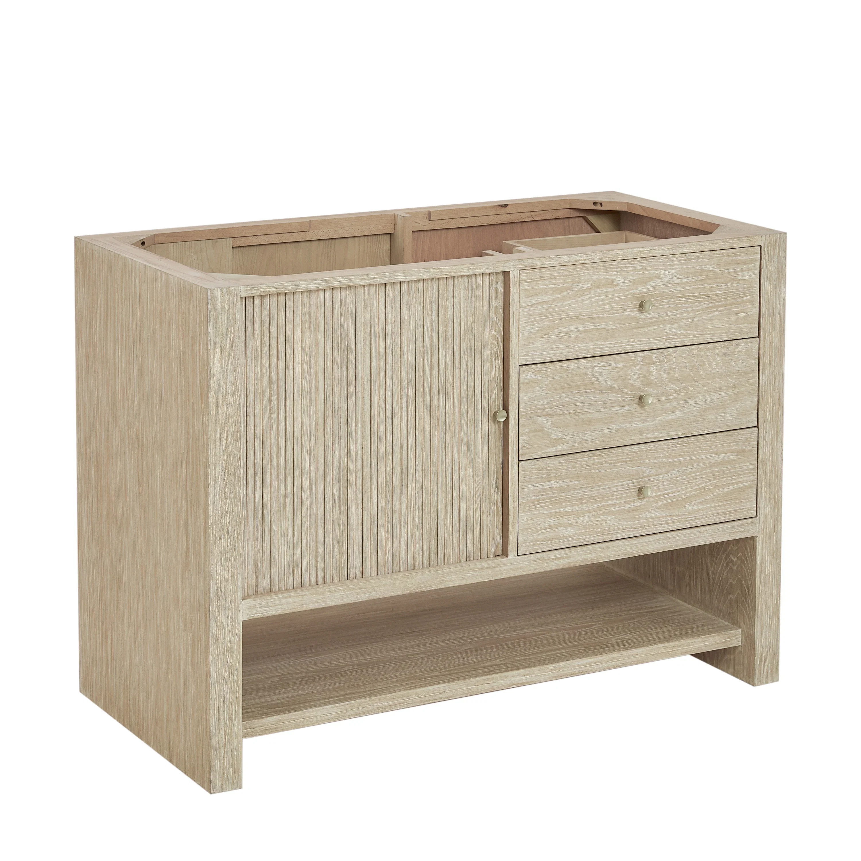Marigot 48" Single Vanity, Sunwashed Oak w/ 3 CM Lime Delight Silestone Top