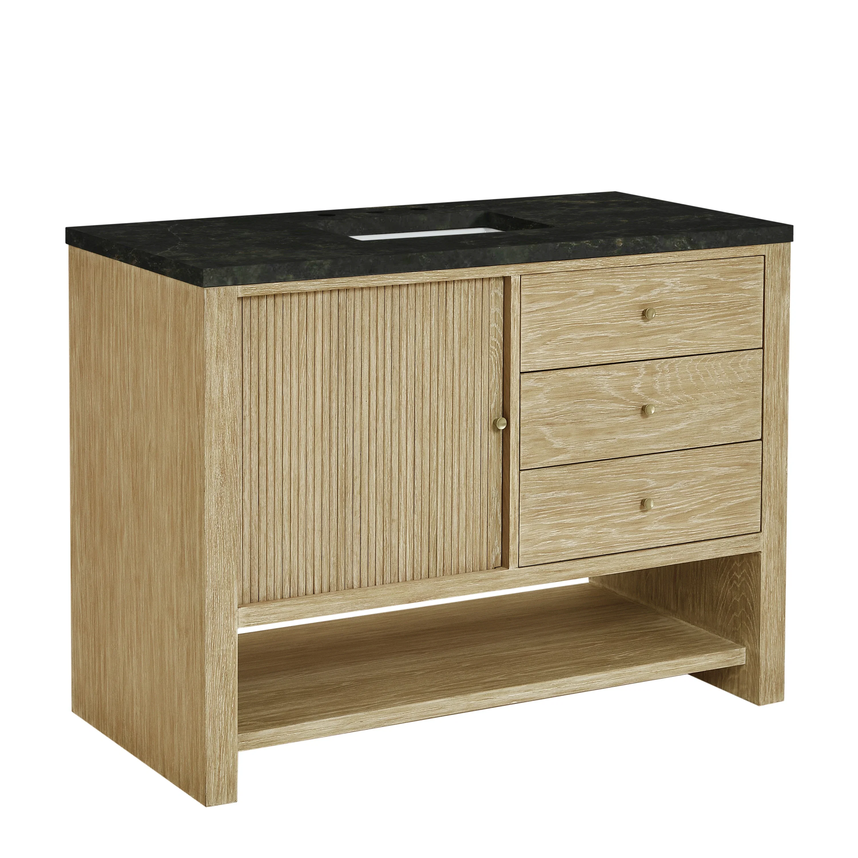 Marigot 48" Single Vanity, Sunwashed Oak, w/ 3 CM Phantome Eclos Top