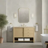 Marigot 48" Single Vanity, Sunwashed Oak, w/ 3 CM Tajnar Eclos Top