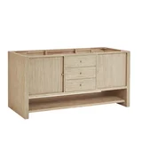 Marigot 72" Double Vanity, Sunwashed Oak w/ 3 CM Parisien Bleu Silestone Top