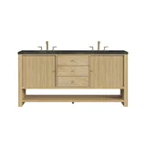 Marigot 72" Double Vanity, Sunwashed Oak, w/ 3 CM Phantome Eclos Top