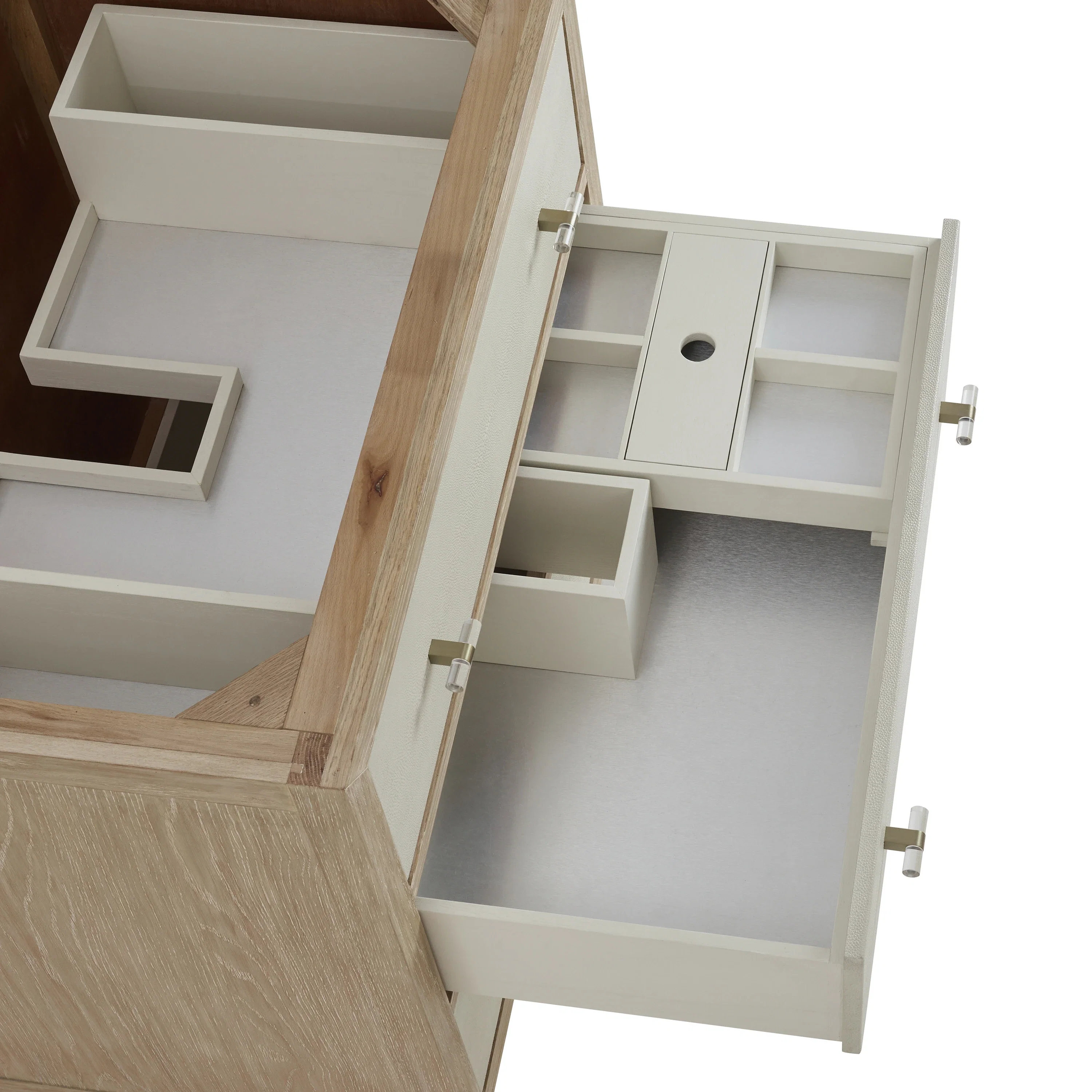 Celeste 36" Single Vanity, Sunwashed Oak with Embossed Shagreen w/ 3 CM Parisien Bleu Silestone Top