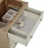 Celeste 36" Single Vanity, Sunwashed Oak with Embossed Shagreen, w/ 3 CM Phantome Eclos Top