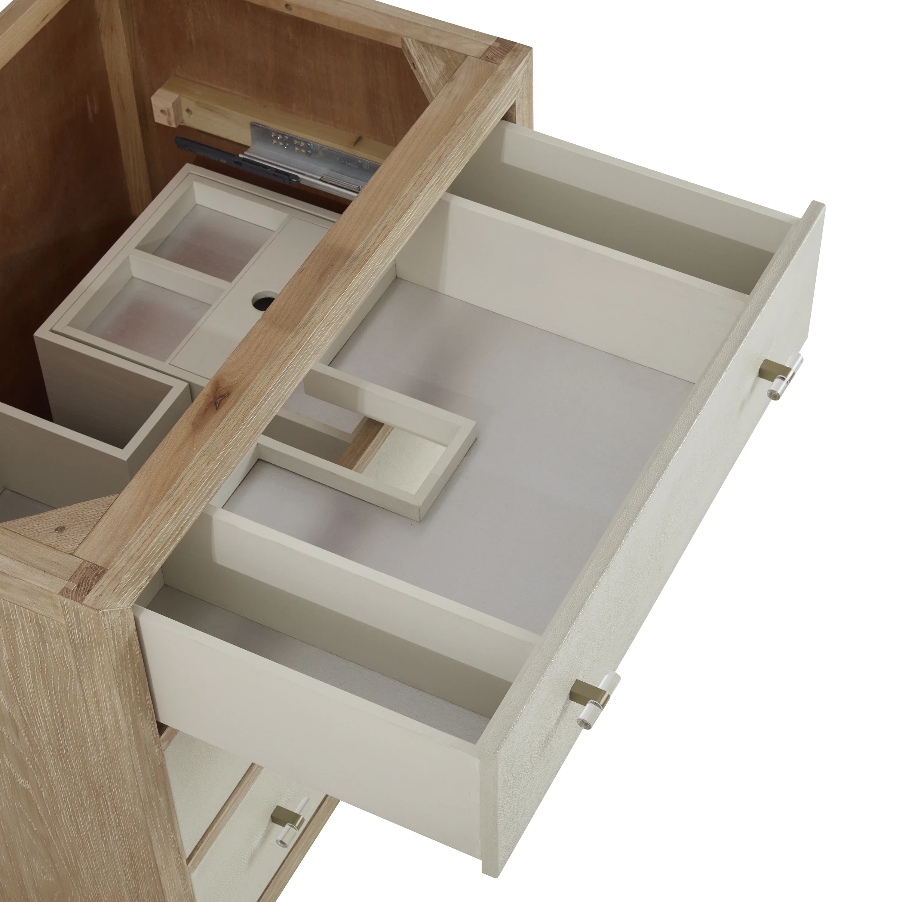 Celeste 36" Single Vanity, Sunwashed Oak with Embossed Shagreen, w/ 3 CM Siberian Silestone Top