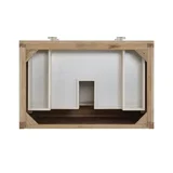 Celeste 36" Single Vanity, Sunwashed Oak with Embossed Shagreen, w/ 3 CM Siberian Silestone Top