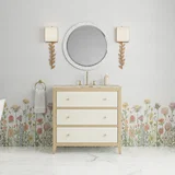 Celeste 36" Single Vanity, Sunwashed Oak with Embossed Shagreen, w/ 3 CM Tajnar Eclos Top