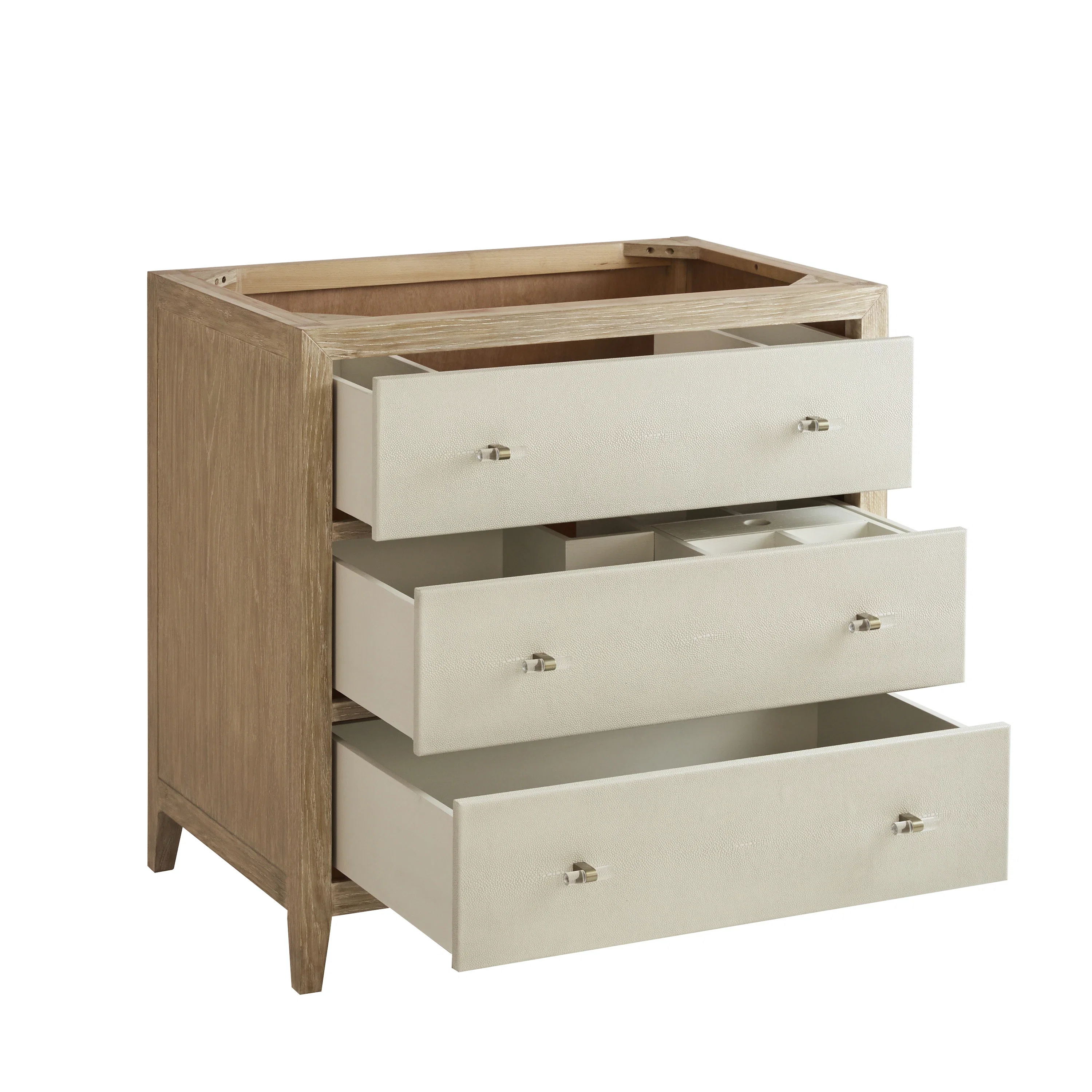 Celeste 36" Single Vanity, Sunwashed Oak with Embossed Shagreen