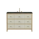 Celeste 48" Single Vanity, Sunwashed Oak with Embossed Shagreen, w/ 3 CM Phantome Eclos Top