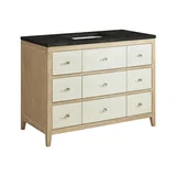 Celeste 48" Single Vanity, Sunwashed Oak with Embossed Shagreen, w/ 3 CM Phantome Eclos Top