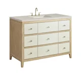 Celeste 48" Single Vanity, Sunwashed Oak with Embossed Shagreen, w/ 3 CM Siberian Silestone Top