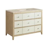 Celeste 48" Single Vanity, Sunwashed Oak with Embossed Shagreen, w/ 3 CM Tajnar Eclos Top