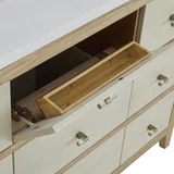 Celeste 48" Single Vanity, Sunwashed Oak with Embossed Shagreen w/ 3 CM Parisien Bleu Silestone Top w/ FreePower Wireless Charger