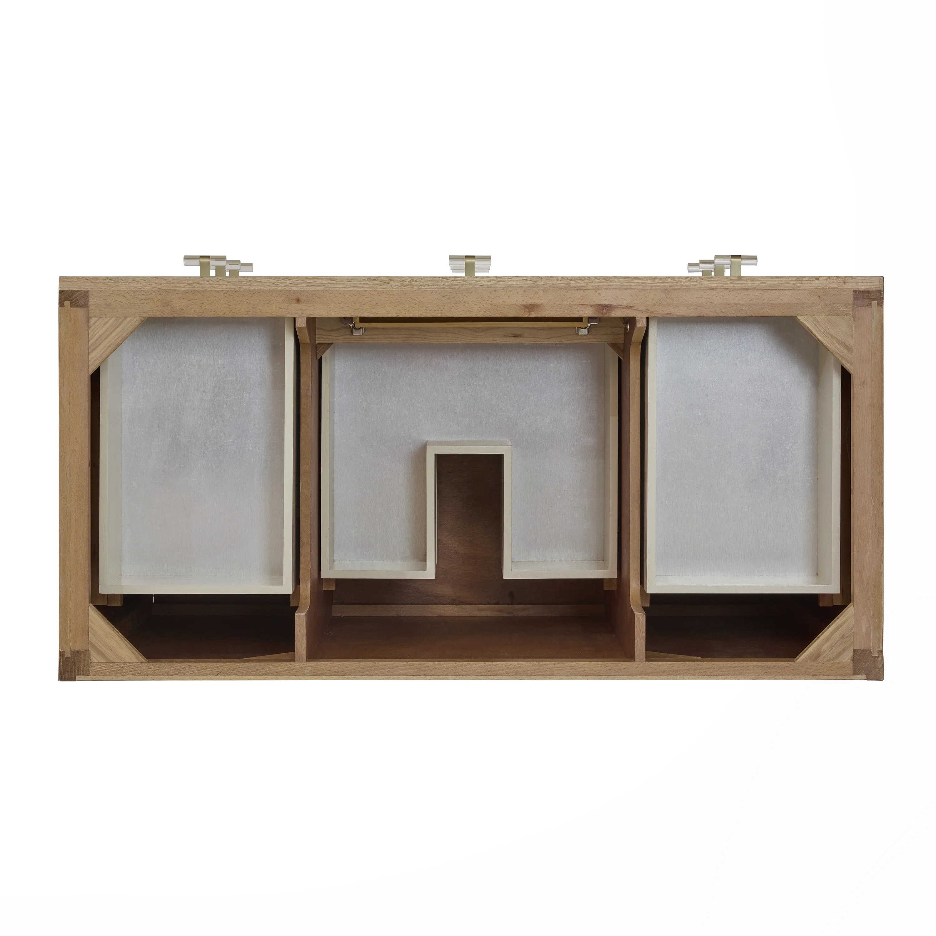 Celeste 48" Single Vanity, Sunwashed Oak with Embossed Shagreen w/ 3 CM Parisien Bleu Silestone Top w/ FreePower Wireless Charger