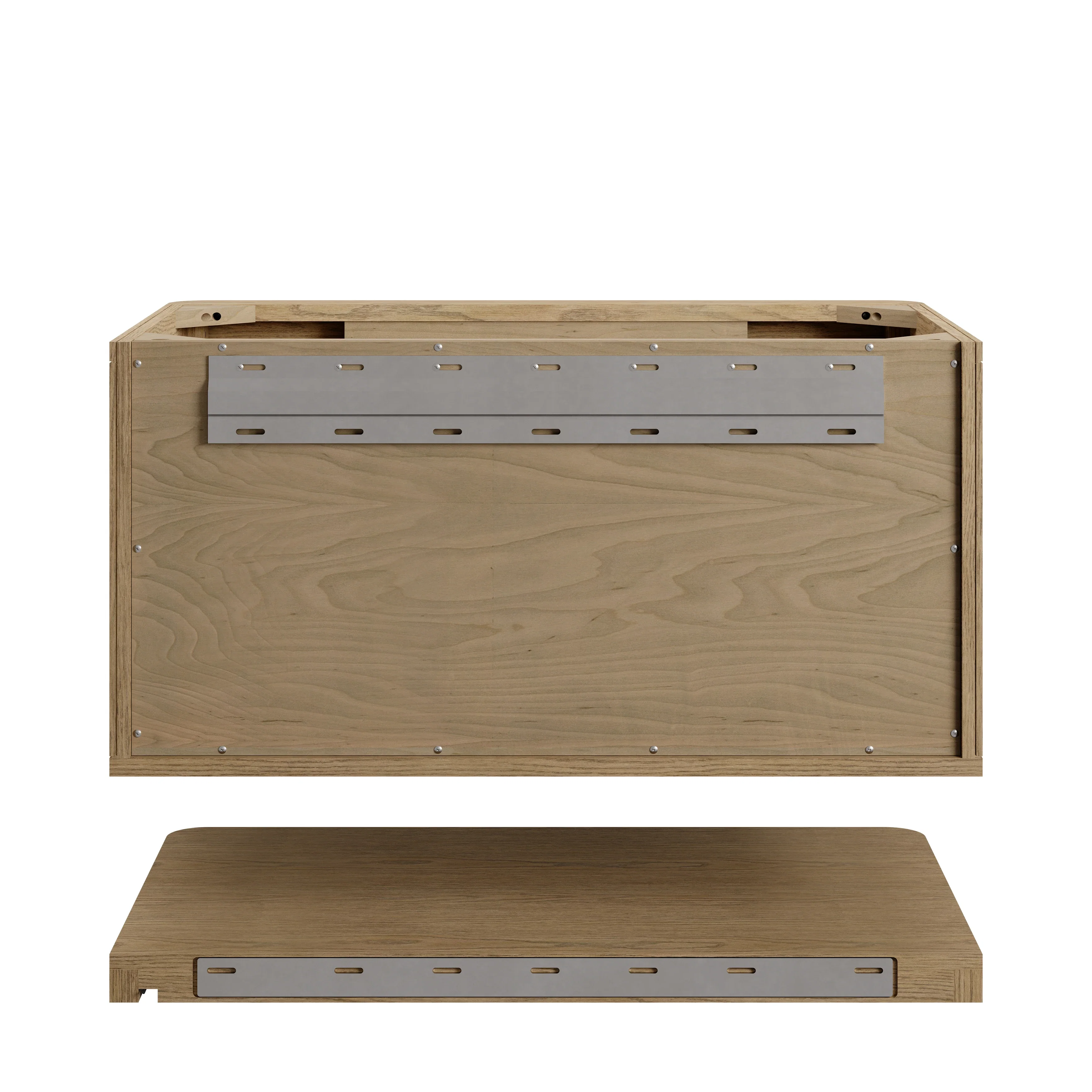 Allamari 36" Single Vanity, Dune Mist w/ Single Hole 3 CM Victorian Silver Silestone Top