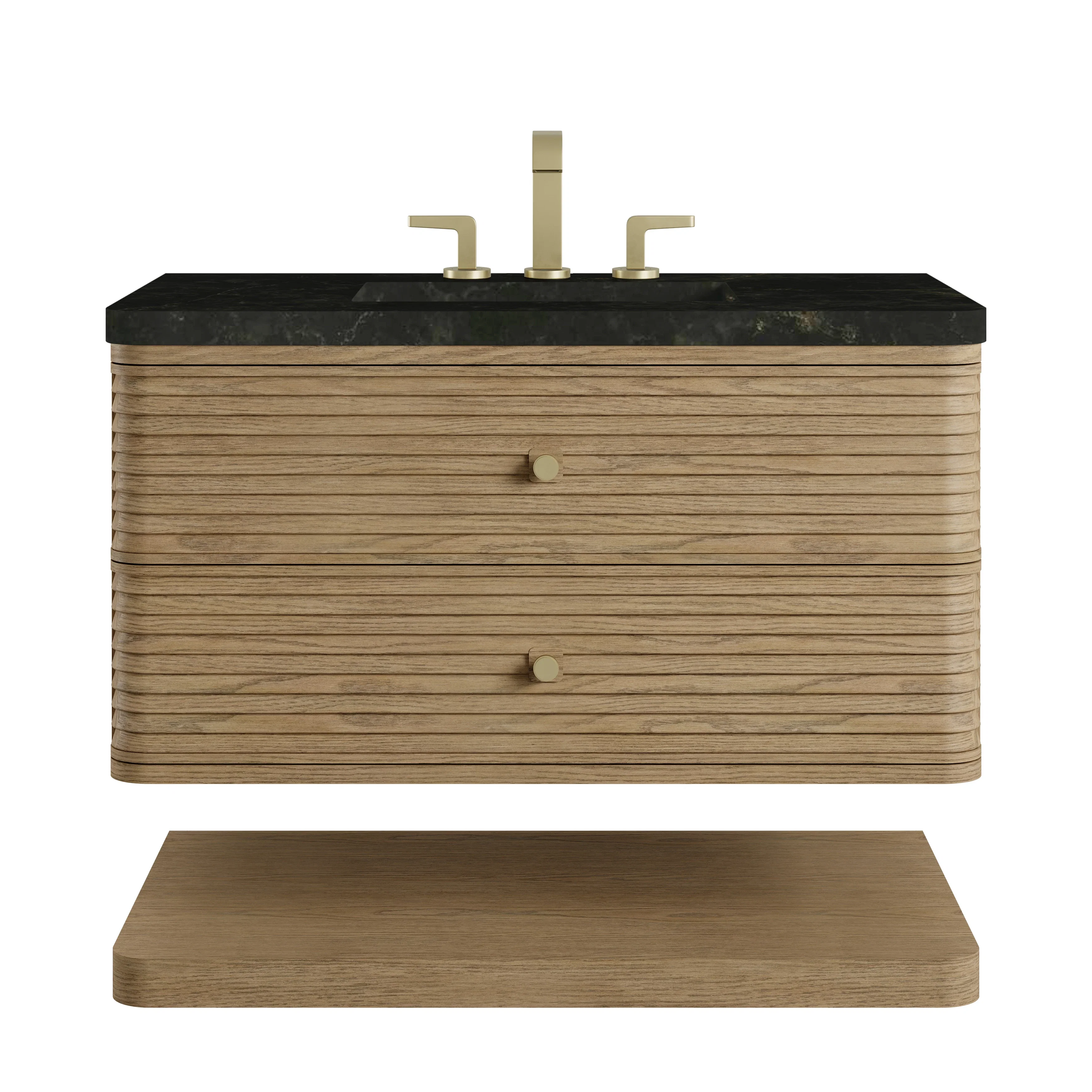 Allamari 36" Single Vanity, Dune Mist w/ 3 CM Phantome Eclos Top