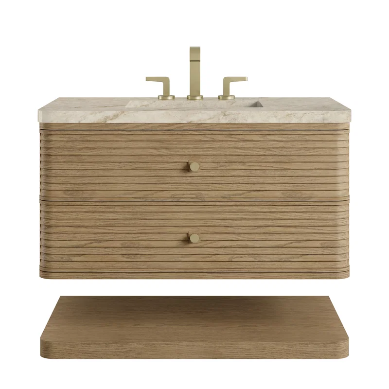 Allamari 36" Single Vanity, Dune Mist w/ 3 CM Tajnar Eclos Top
