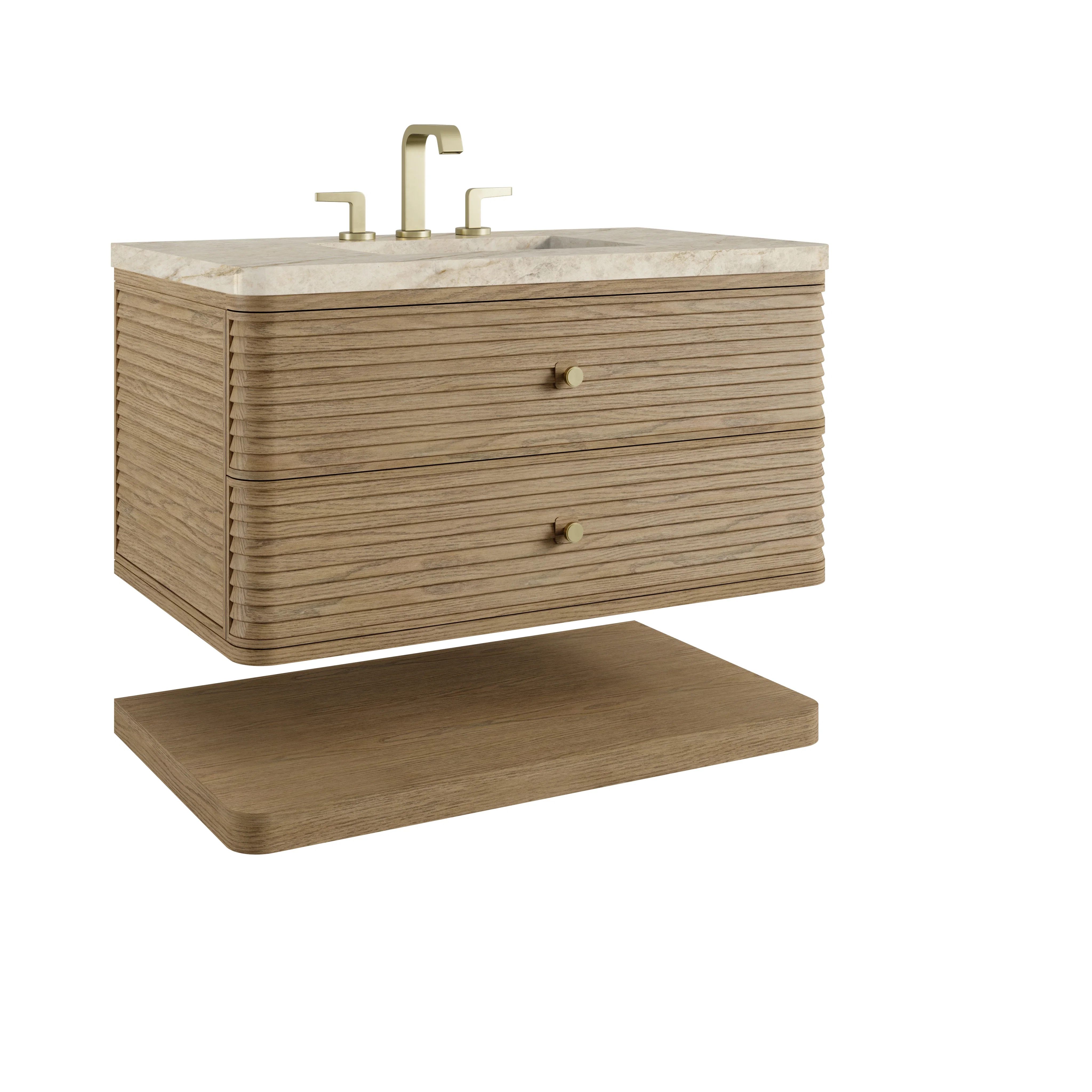 Allamari 36" Single Vanity, Dune Mist w/ 3 CM Tajnar Eclos Top