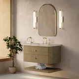 Allamari 36" Single Vanity, Dune Mist w/ 3 CM Tajnar Eclos Top