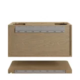 Allamari 36" Single Vanity, Dune Mist w/ 3 CM Victorian Silver Silestone Top