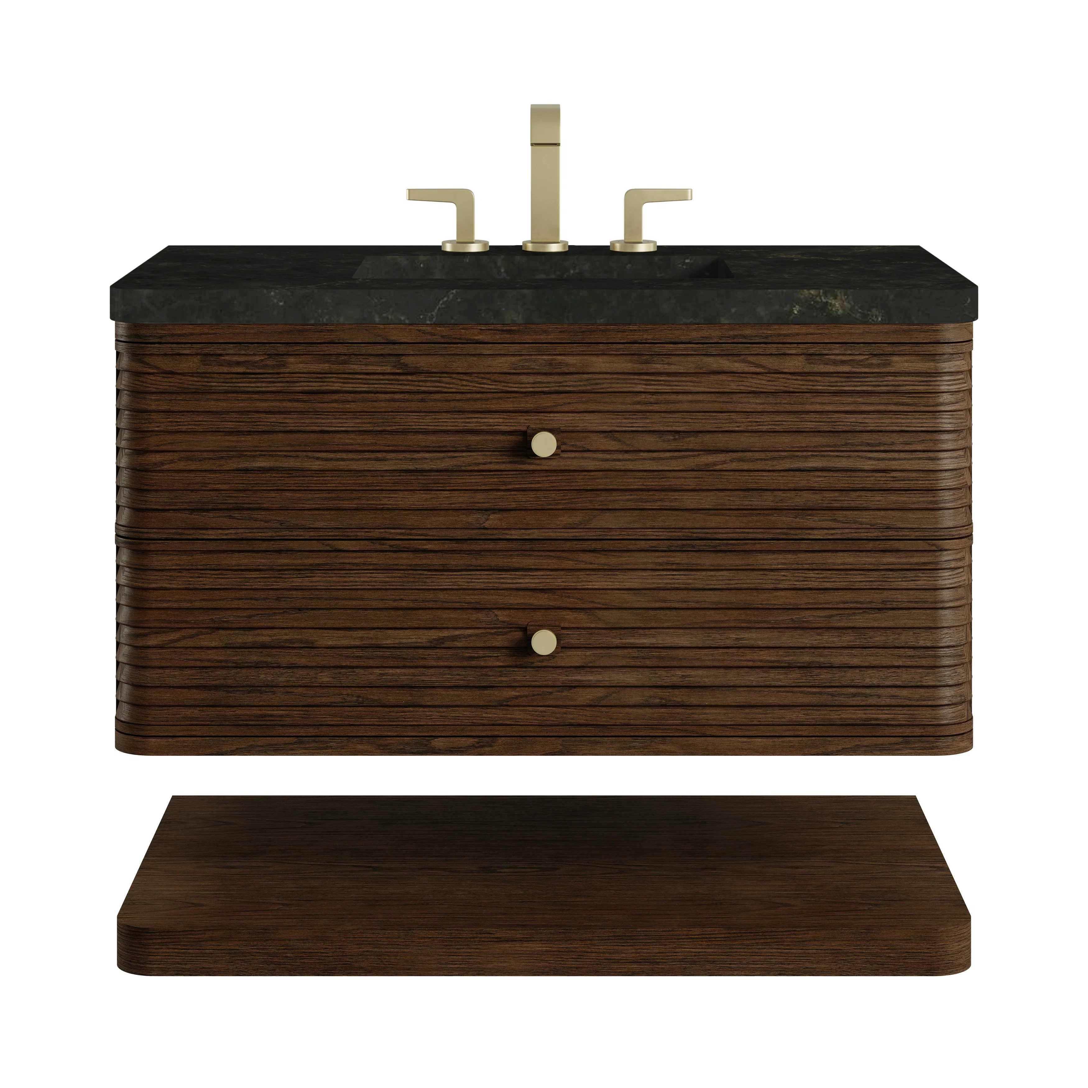 Allamari 36" Single Vanity, Sable w/ 3 CM Phantome Eclos Top