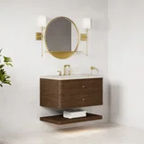 Allamari 36" Single Vanity, Sable w/ 3 CM Siberian Silestone Top