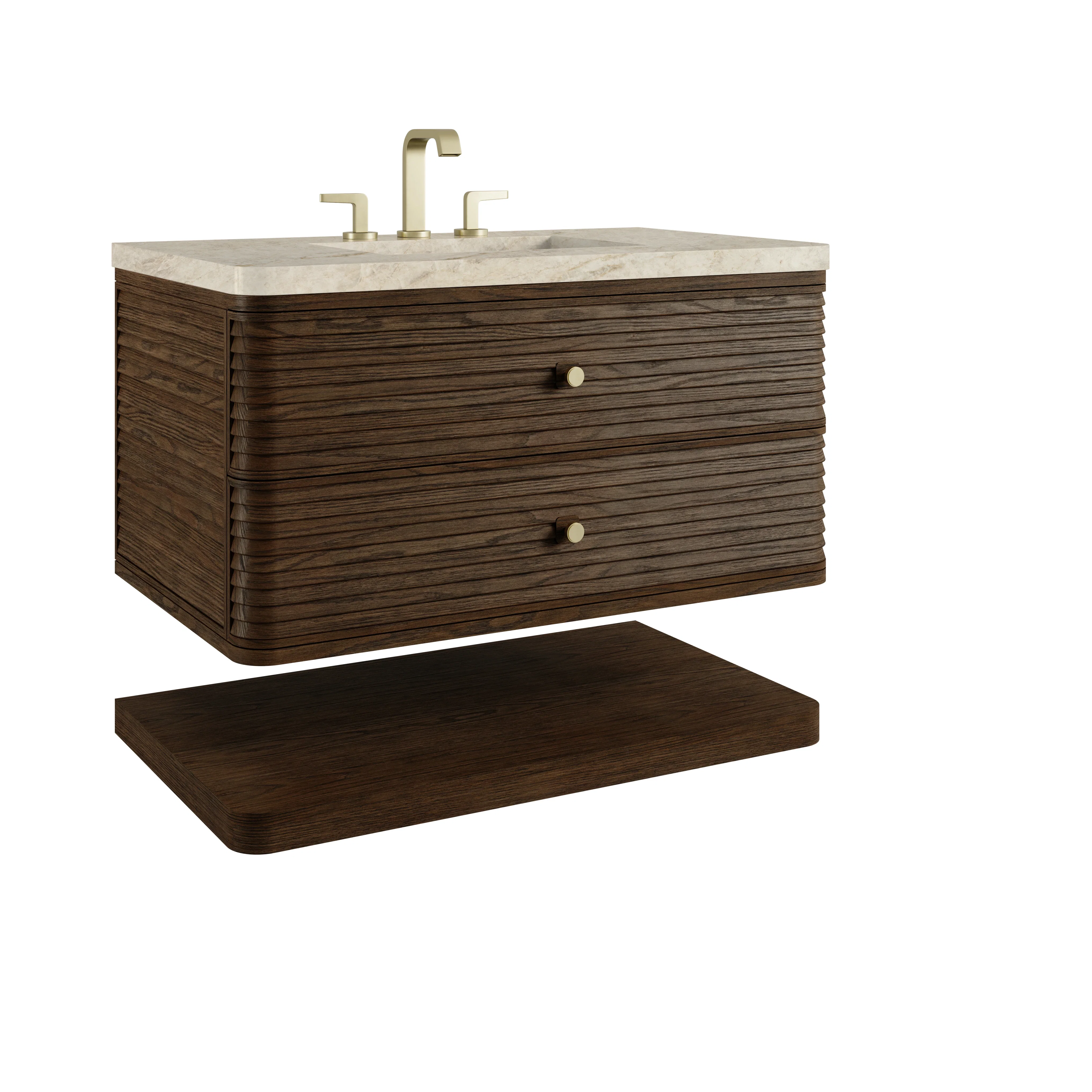 Allamari 36" Single Vanity, Sable w/ 3 CM Tajnar Eclos Top