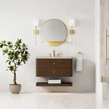 Allamari 36" Single Vanity, Sable w/ 3 CM Tajnar Eclos Top