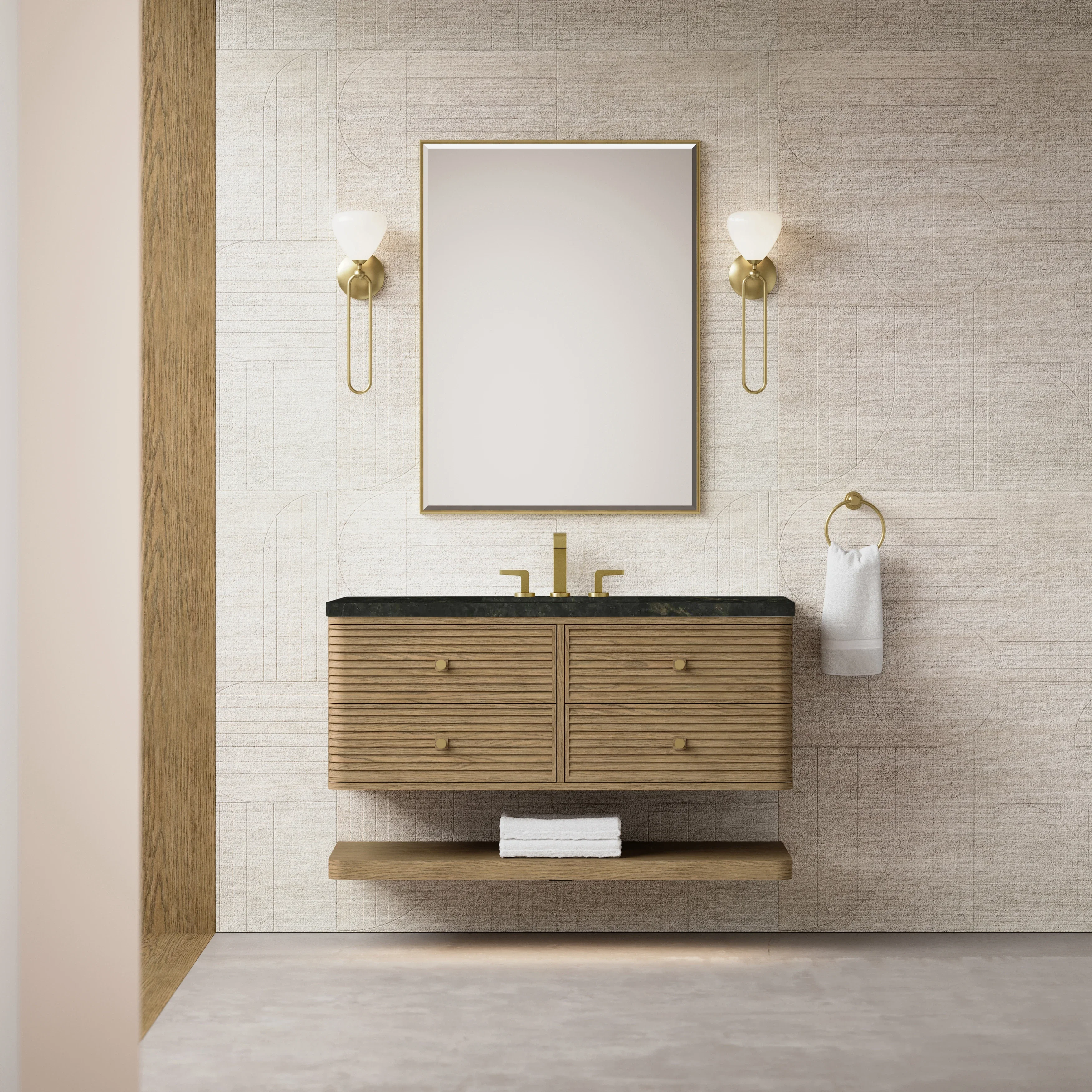 Allamari 48" Single Vanity, Dune Mist w/ 3 CM Phantome Eclos Top