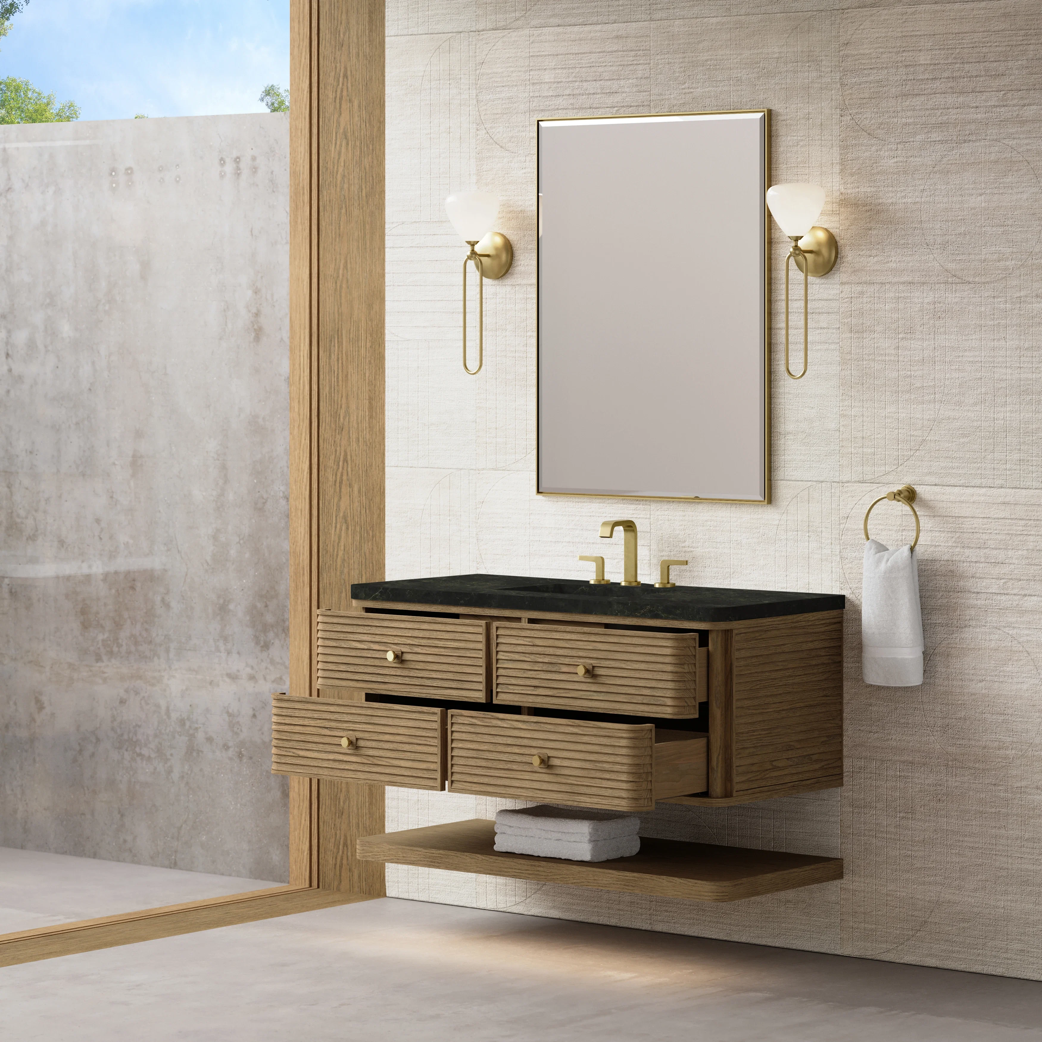 Allamari 48" Single Vanity, Dune Mist w/ 3 CM Phantome Eclos Top