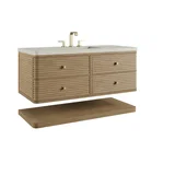 Allamari 48" Single Vanity, Dune Mist w/ 3 CM Siberian Silestone Top