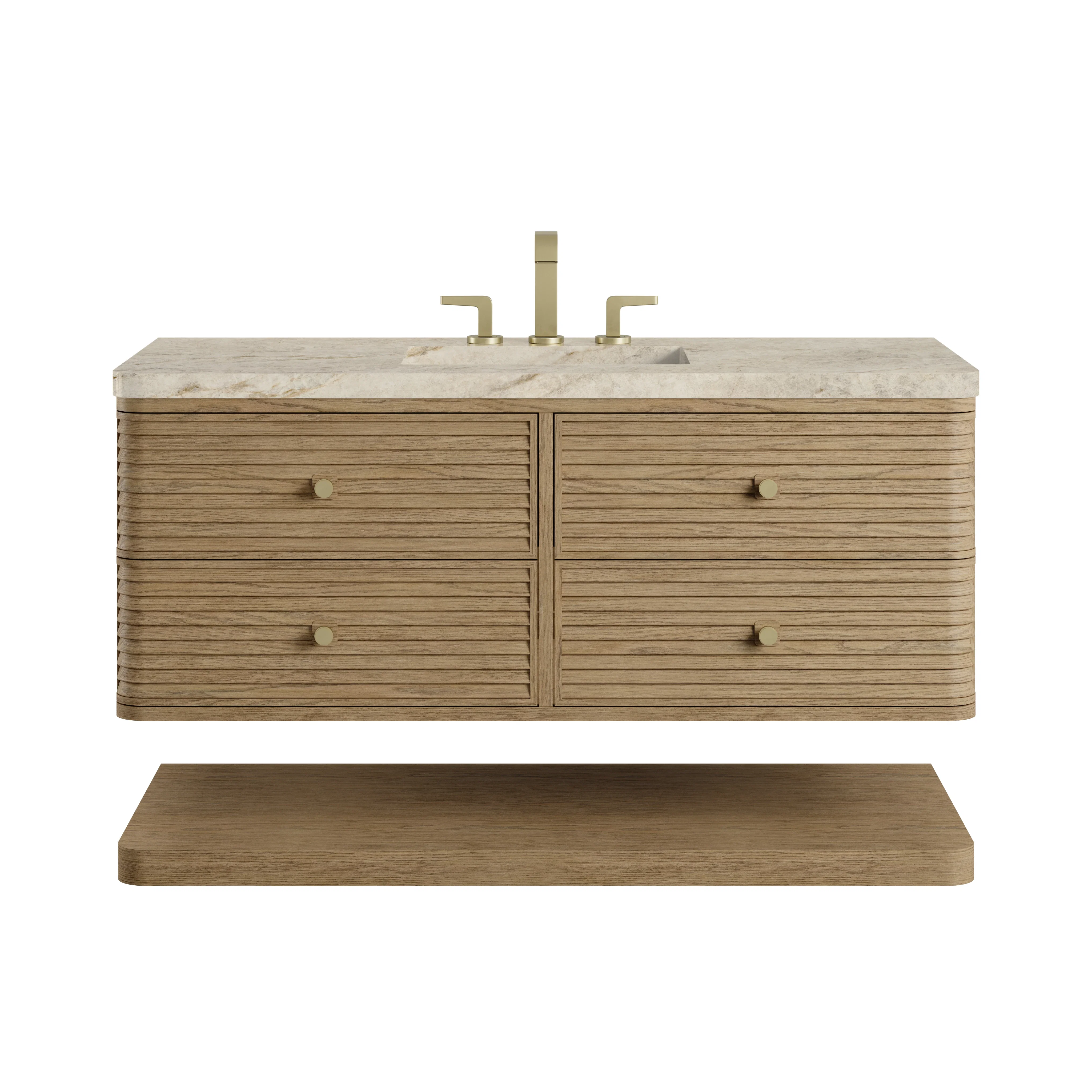 Allamari 48" Single Vanity, Dune Mist w/ 3 CM Tajnar Eclos Top