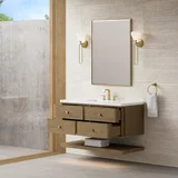 Allamari 48" Single Vanity, Dune Mist w/ 3 CM White Zeus Silestone Top