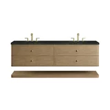 Allamari 72" Double Vanity, Dune Mist w/ 3 CM Phantome Eclos Top