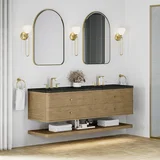 Allamari 72" Double Vanity, Dune Mist w/ 3 CM Phantome Eclos Top