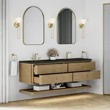 Allamari 72" Double Vanity, Dune Mist w/ 3 CM Phantome Eclos Top