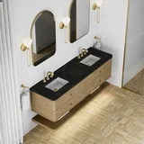 Allamari 72" Double Vanity, Dune Mist w/ 3 CM Phantome Eclos Top