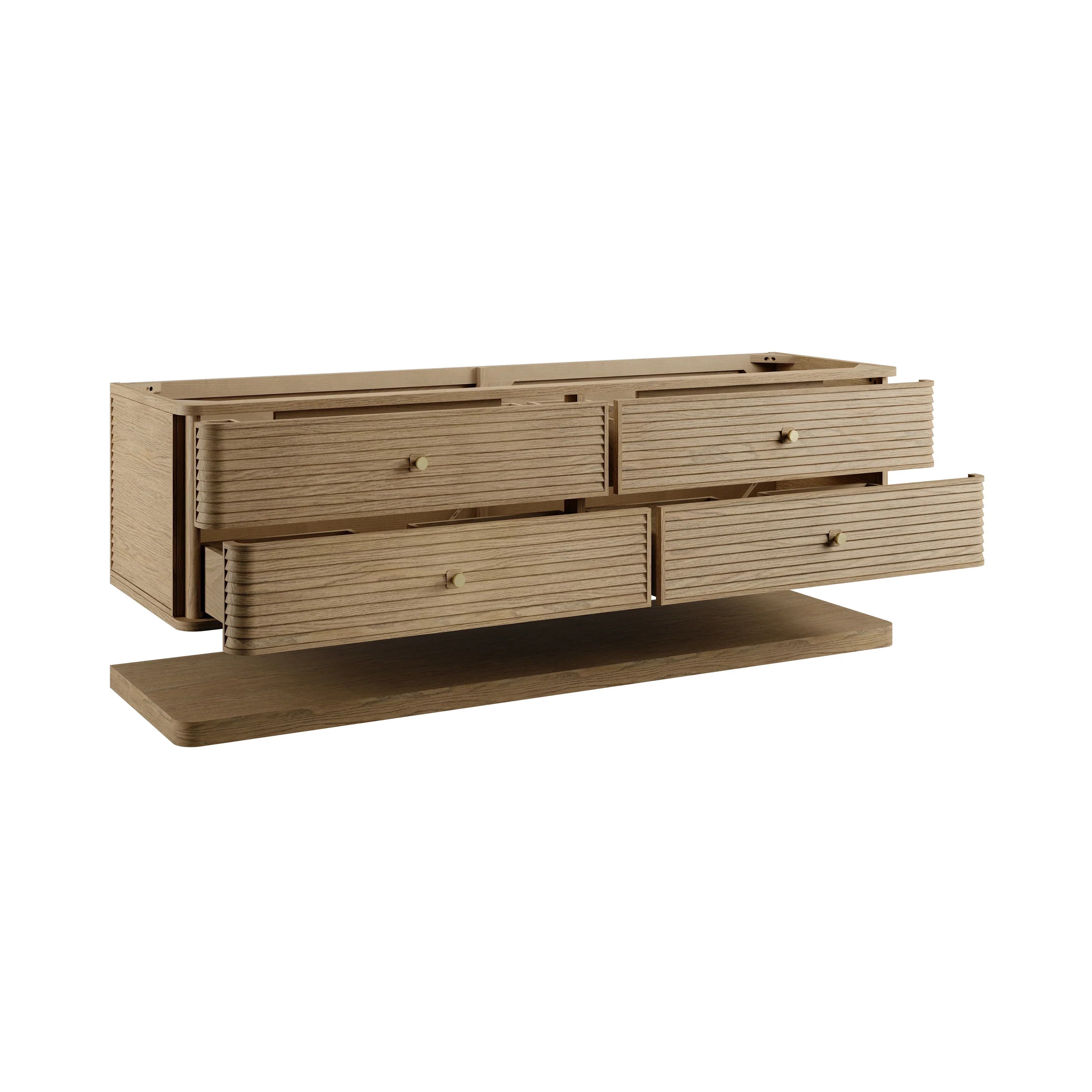 Allamari 72" Double Vanity Cabinet, Dune Mist