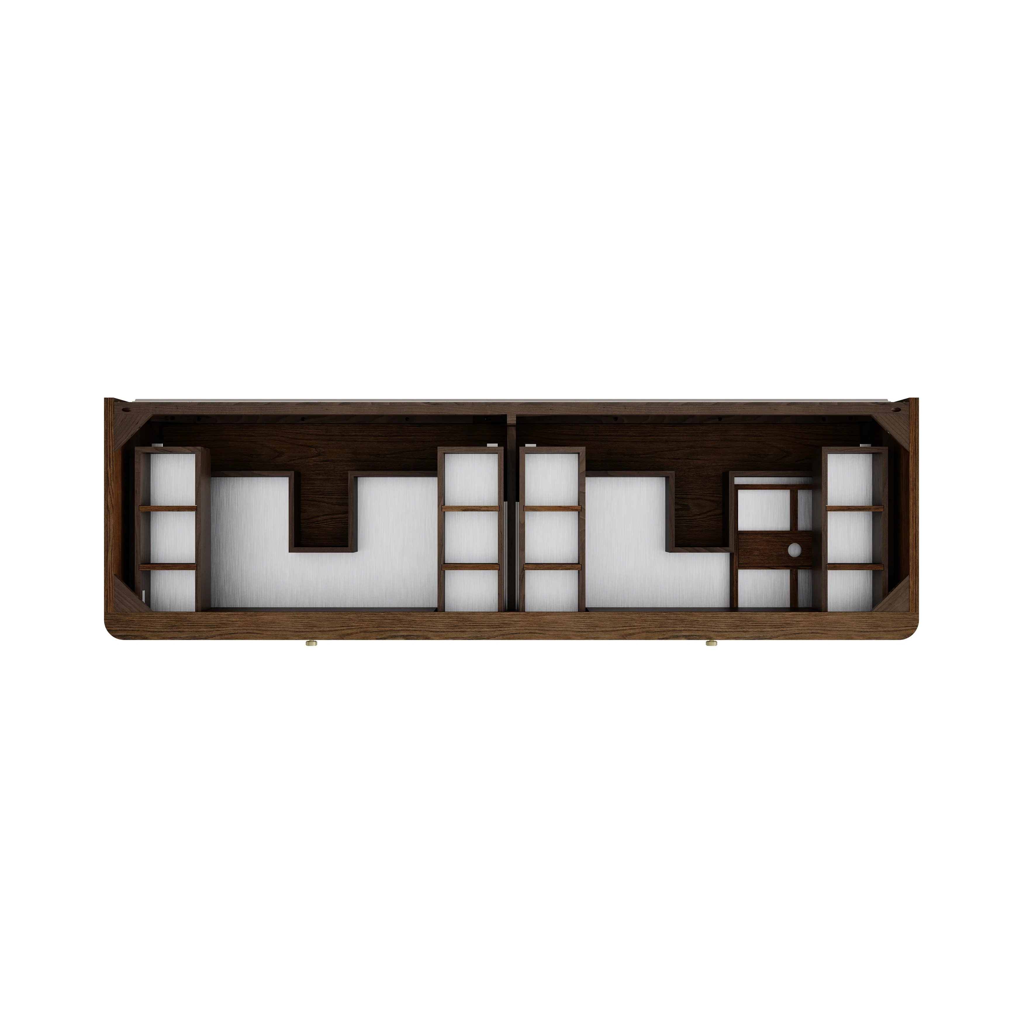 Allamari 72" Double Vanity Cabinet, Sable