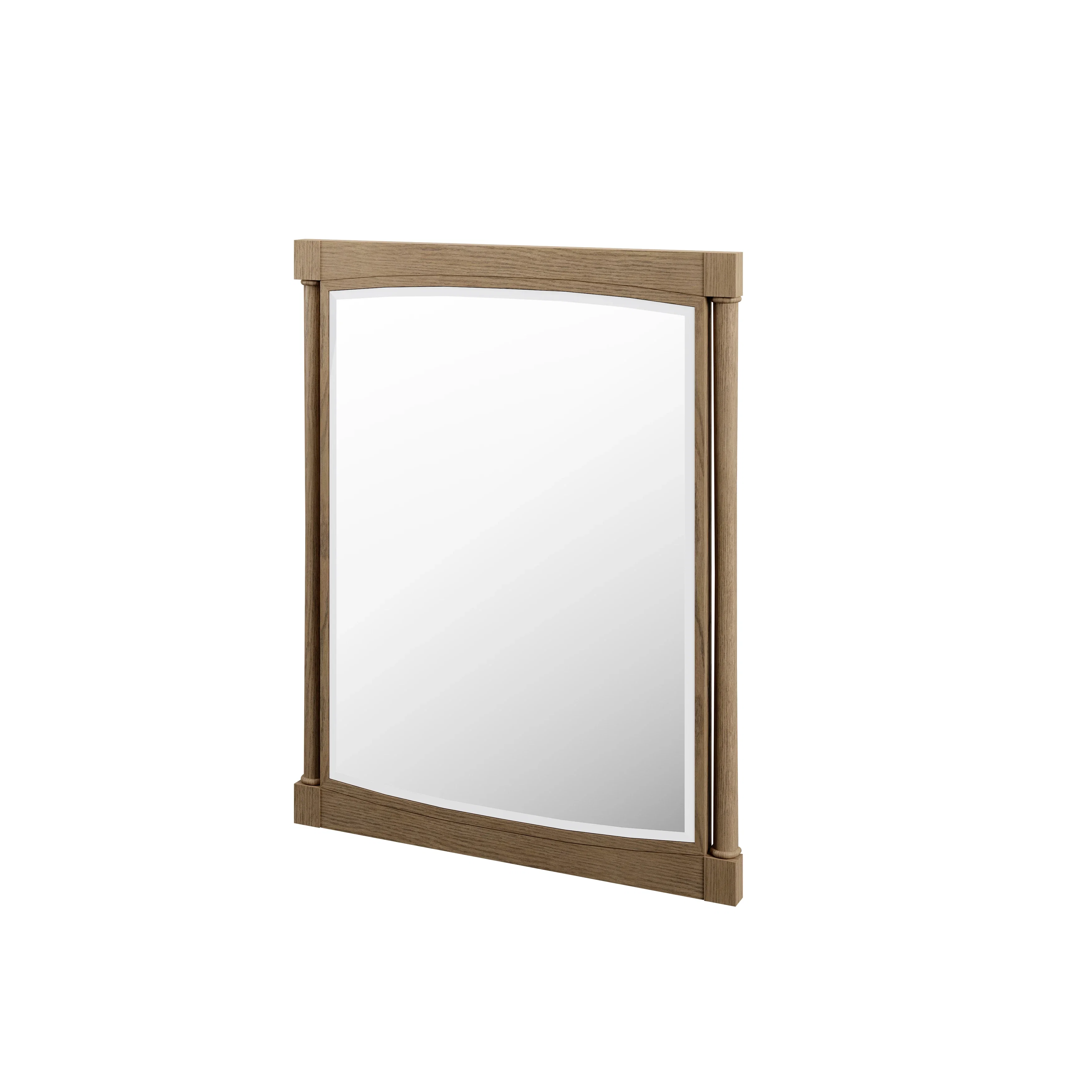 Kinnsden 30" Mirror, Weathered Oak